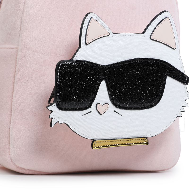 Petit sac à dos en velours KARL LAGERFELD KIDS 
                    FILLE