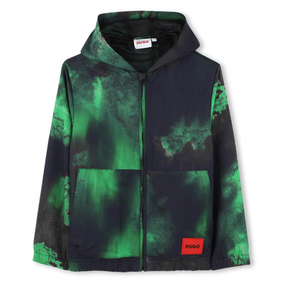 Coupe-vent imprim&eacute; &agrave; capuche Hugo GARCON