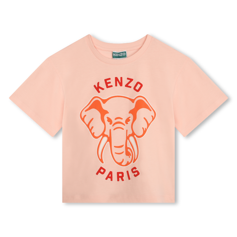 T-shirt avec imprimé éléphant KENZO KIDS 
                    FILLE