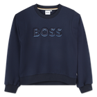 Sweat-shirt brod&eacute; BOSS 
                    FILLE