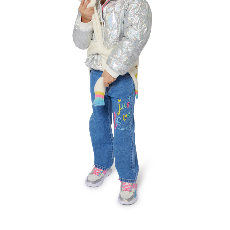 Doudoune m&eacute;tallis&eacute;e &agrave; capuche BILLIEBLUSH 
                        FILLE