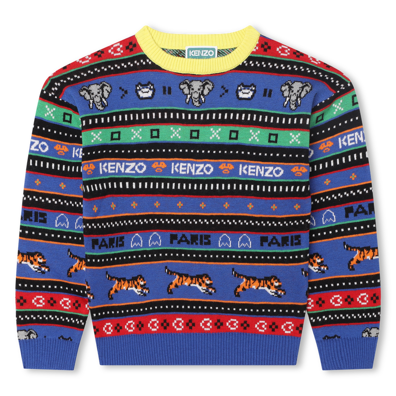 Pull à motif jacquard KENZO KIDS 
                    GARCON