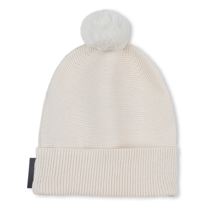 Bonnet tricot avec pompon KARL LAGERFELD KIDS UNISEXE