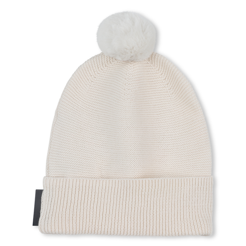 Bonnet tricot avec pompon KARL LAGERFELD KIDS 
                    UNISEXE