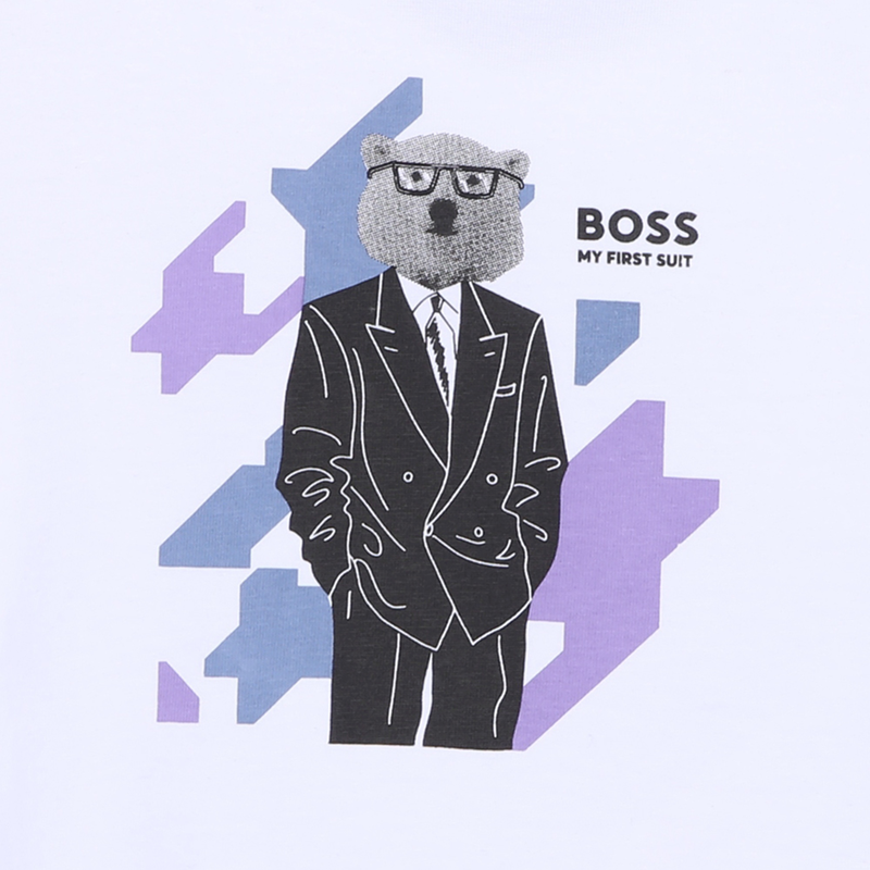 T-shirt avec imprimé BOSS 
                    GARCON
