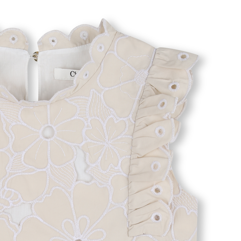 T-SHIRT BRODERIES FLORALES CHLOE 
                        FILLE