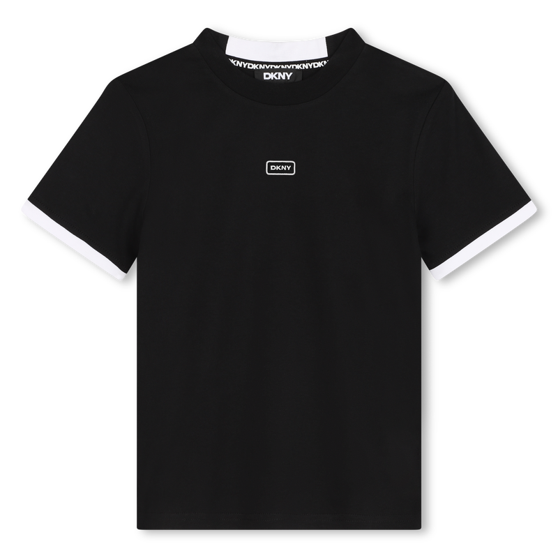 T-shirt bicolore en coton DKNY 
                    UNISEXE
