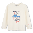 Tee-shirt manches longues KIDS AROUND 
                    FILLE