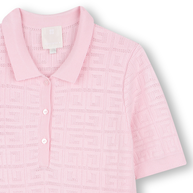 Robe droite longue &agrave; motif GIVENCHY 
                        FILLE