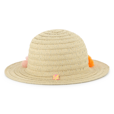 Capeline iris&eacute;e &agrave; pompons BILLIEBLUSH FILLE