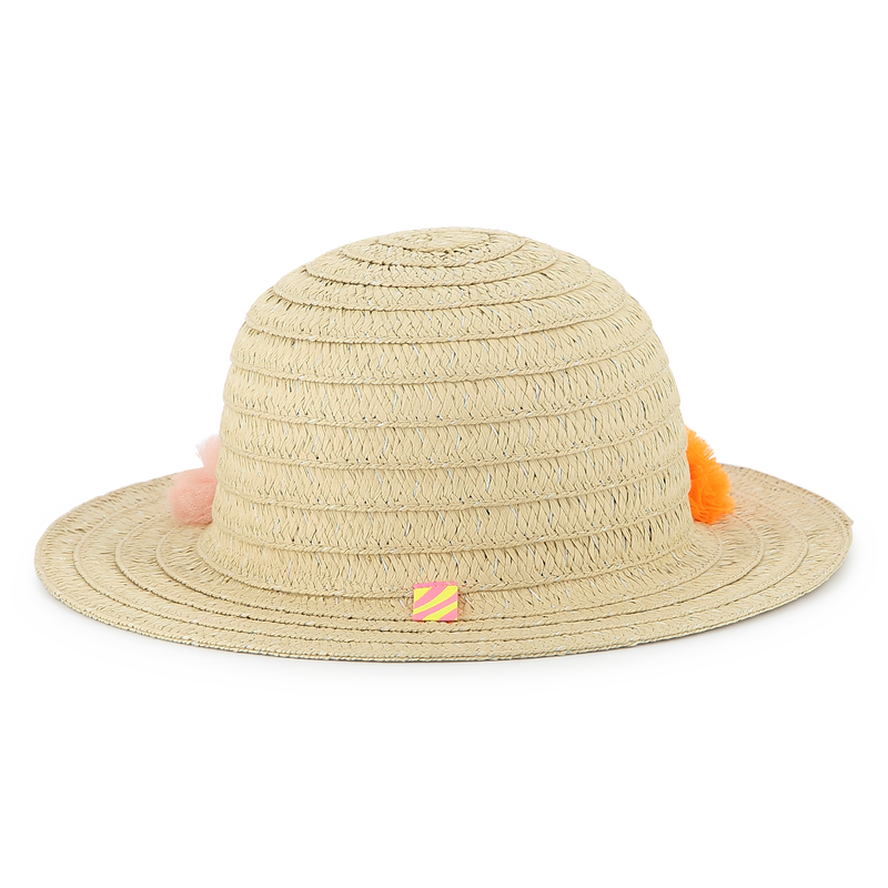 Capeline iris&eacute;e &agrave; pompons BILLIEBLUSH 
                        FILLE