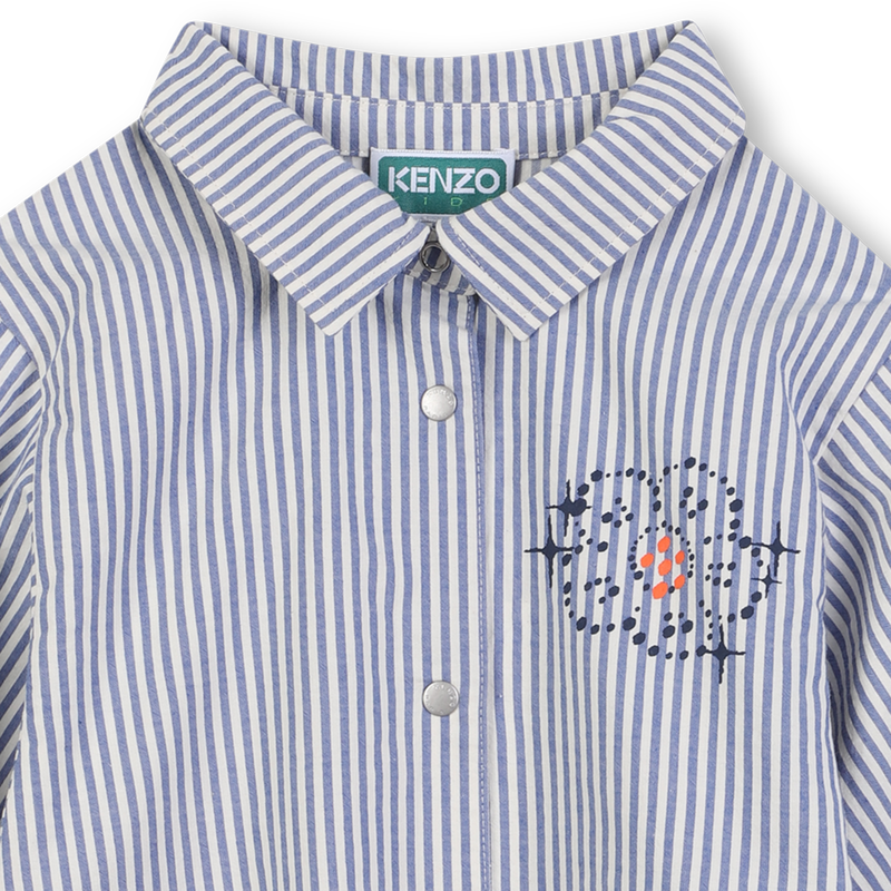 Blouse à rayures en coton KENZO KIDS 
                    FILLE