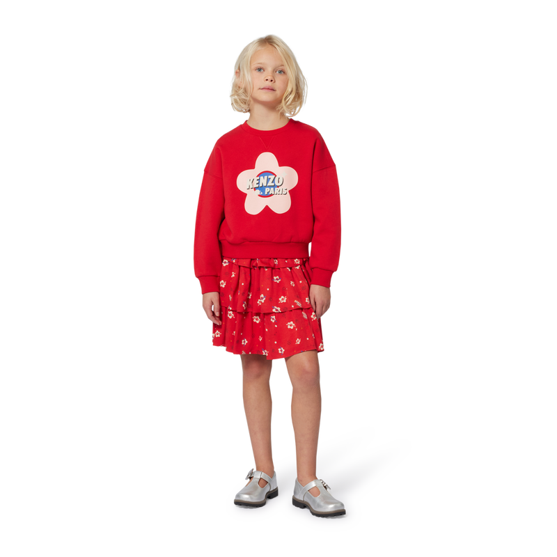 Sweat en molleton non gratté KENZO KIDS 
                    FILLE