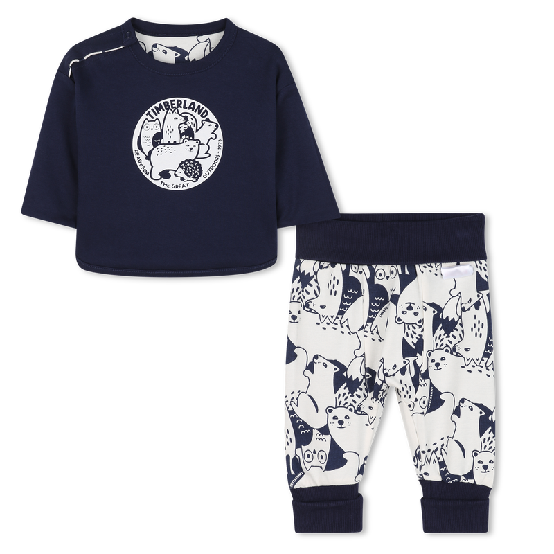 T-shirt pression et pantalon TIMBERLAND 
                    GARCON