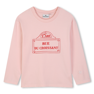 Tee-shirt manches longues KIDS AROUND FILLE