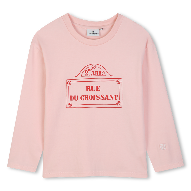 Tee-shirt manches longues KIDS AROUND 
                        FILLE
