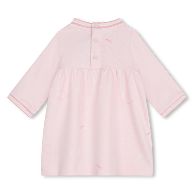 Robe avec bords-côtes rayés BOSS FILLE