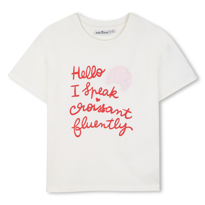 Tee-shirt manches courtes KIDS AROUND 
                        FILLE