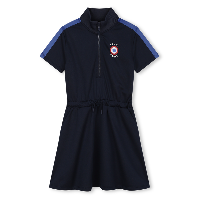 Robe zippée à manches courtes KENZO KIDS 
                    FILLE