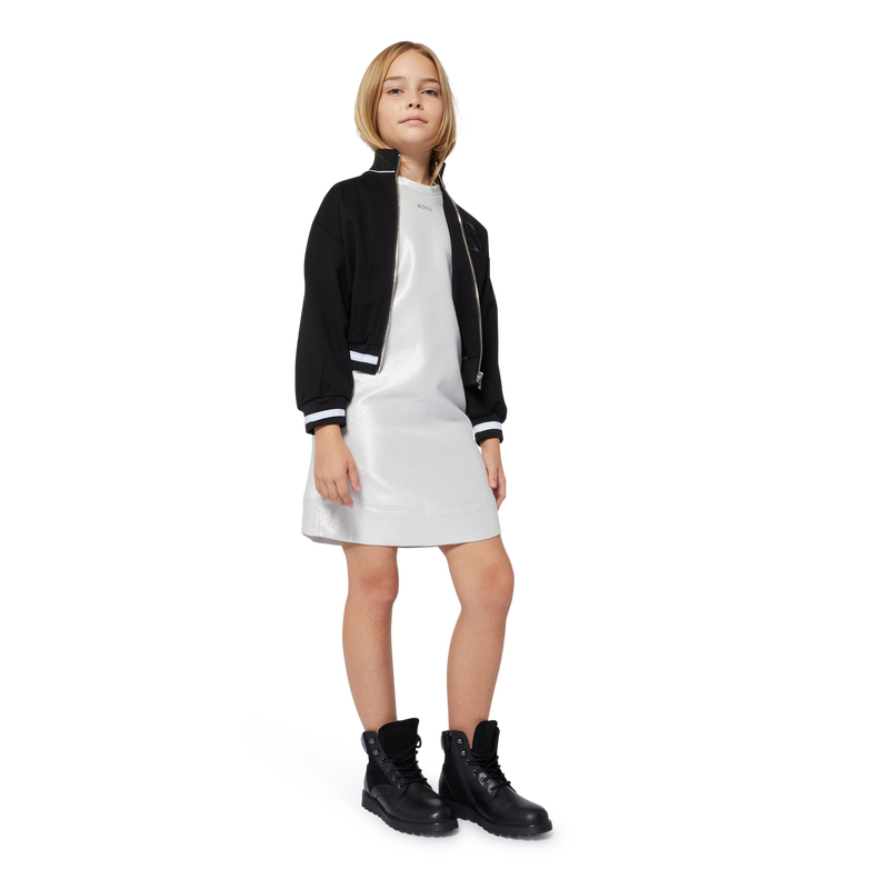 Cardigan brod&eacute; avec rayures BOSS 
                        FILLE