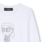Tee-shirt manches longues KARL LAGERFELD KIDS 
                    FILLE