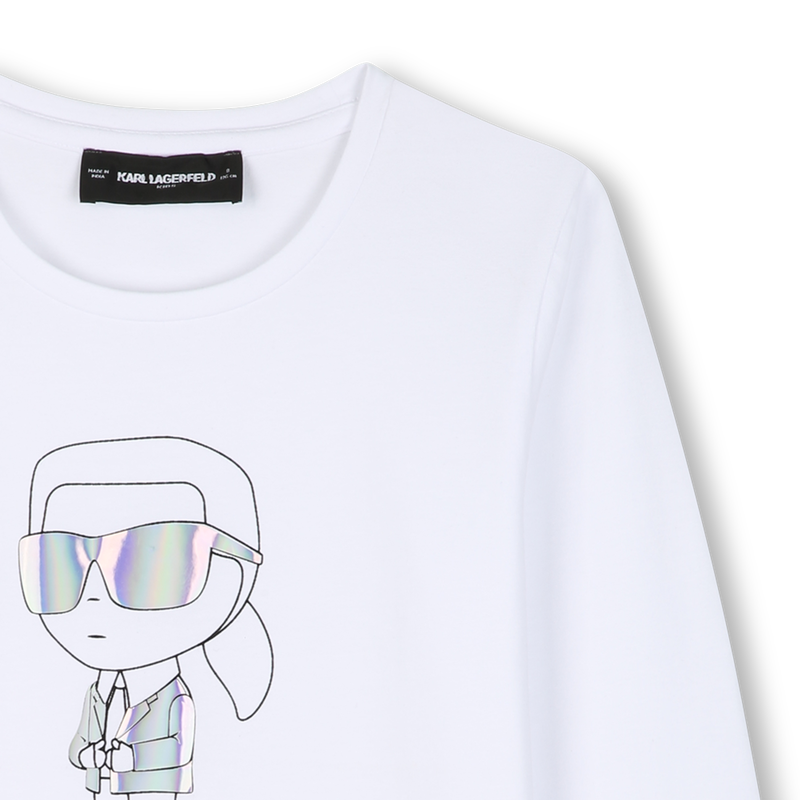 Tee-shirt manches longues KARL LAGERFELD KIDS 
                        FILLE