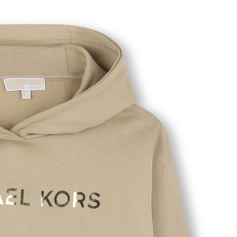 Robe à capuche en molleton MICHAEL KORS 
                    FILLE