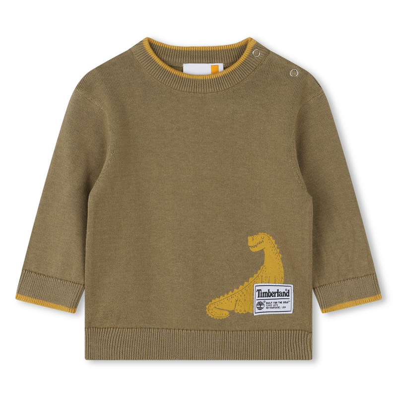 Pull en tricot avec dinosaure TIMBERLAND 
                    GARCON