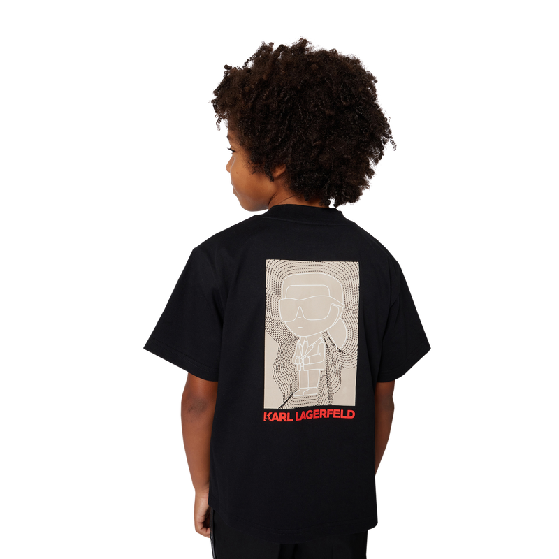 T-shirt en jersey coton lourd KARL LAGERFELD KIDS 
                    GARCON