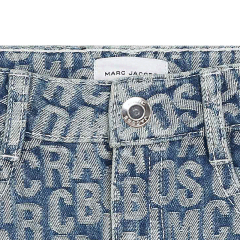 Jupe droite en denim THE MARC JACOBS 
                    FILLE