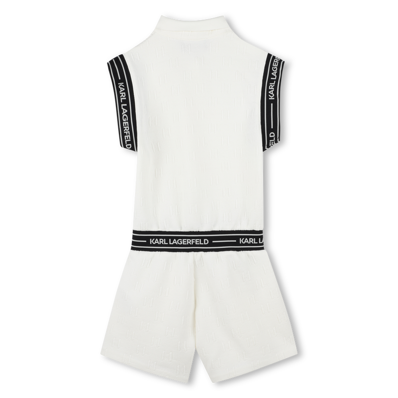 Combinaison à manches courtes KARL LAGERFELD KIDS 
                    FILLE