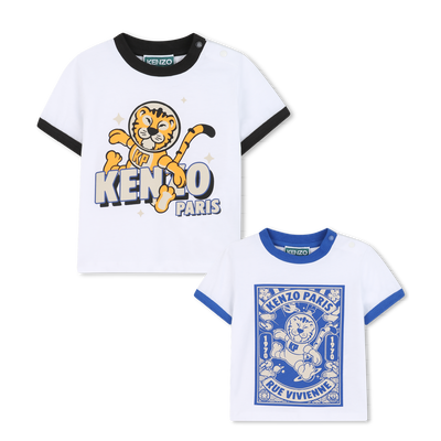 Lot de 2 tee-shirt en jersey KENZO KIDS GARCON