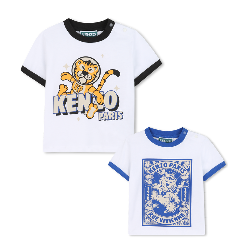 Lot de 2 tee-shirt en jersey KENZO KIDS 
                    GARCON