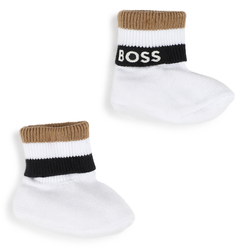 Ensemble bonnet et chaussons BOSS 
                    UNISEXE