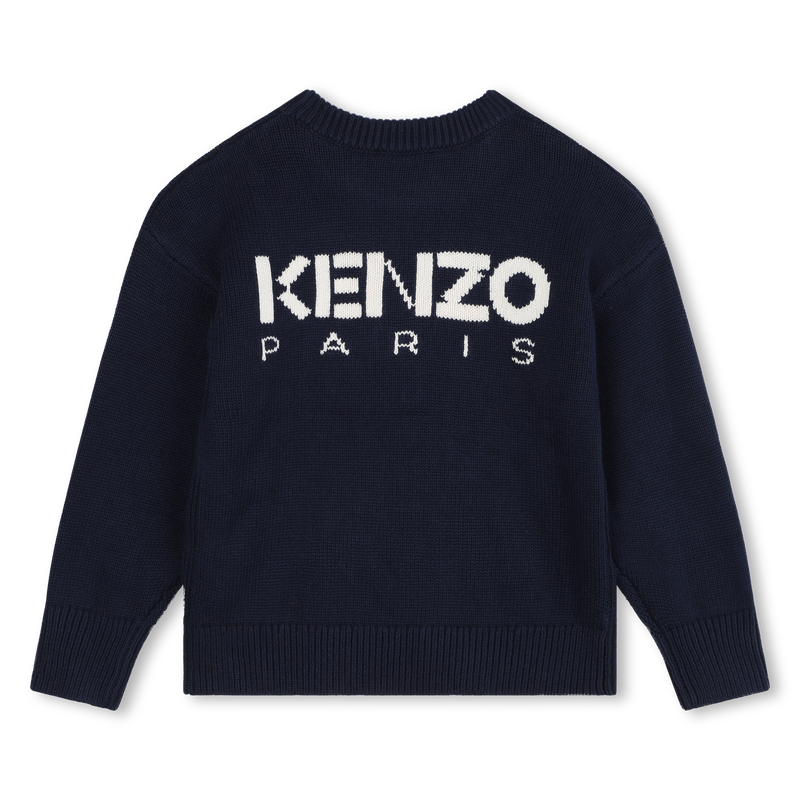 Pull en tricot fleur et sigle KENZO KIDS 
                    FILLE