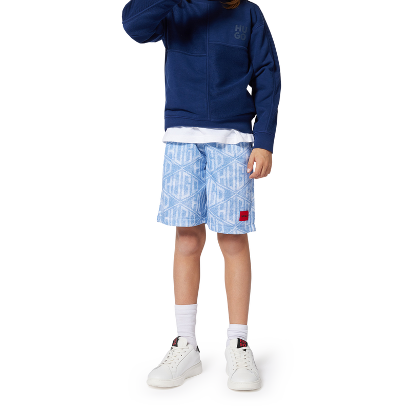 Bermuda de jogging effet jean Hugo 
                        GARCON