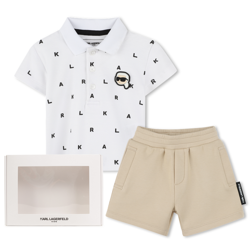 Ensemble short et polo KARL LAGERFELD KIDS 
                    GARCON
