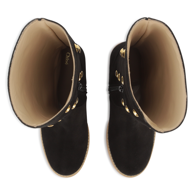 Bottes en cuir suédé de veau CHLOE 
                    FILLE