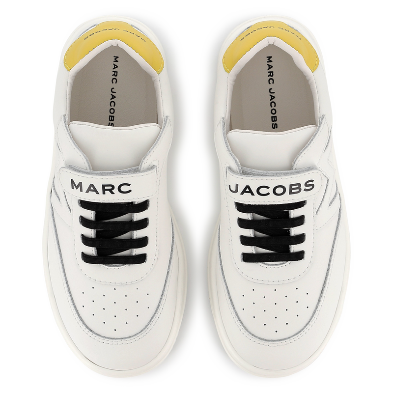 Baskets en cuir à fermeture par bandes auto aggrip THE MARC JACOBS 
                    GARCON