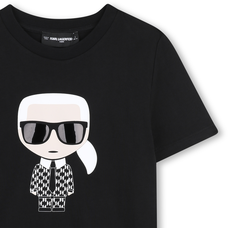 T-SHIRT IMPRESSION METALISEE KARL LAGERFELD KIDS 
                        GARCON