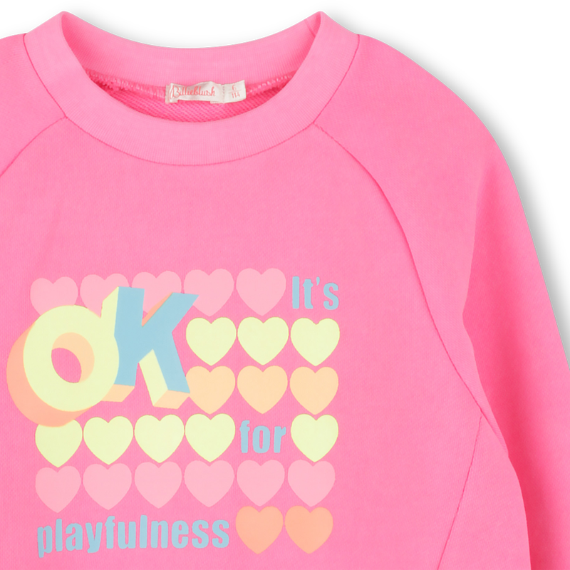 Sweat-shirt teint&eacute; en molleton BILLIEBLUSH 
                        FILLE