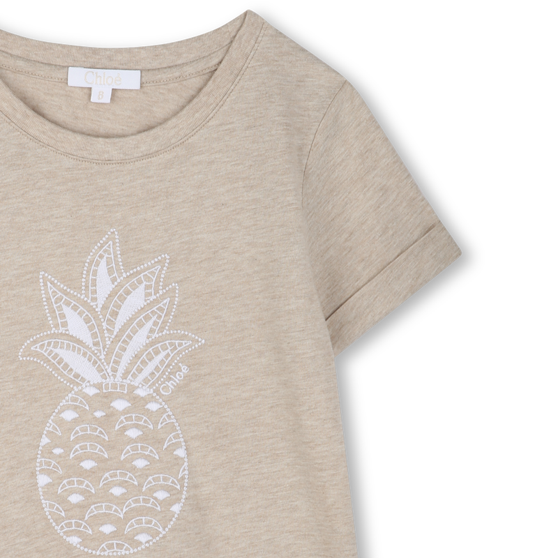 T-shirt avec ananas brodé CHLOE 
                    FILLE