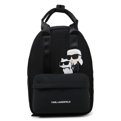 Sac à dos avec badge fantaisie KARL LAGERFELD KIDS FILLE