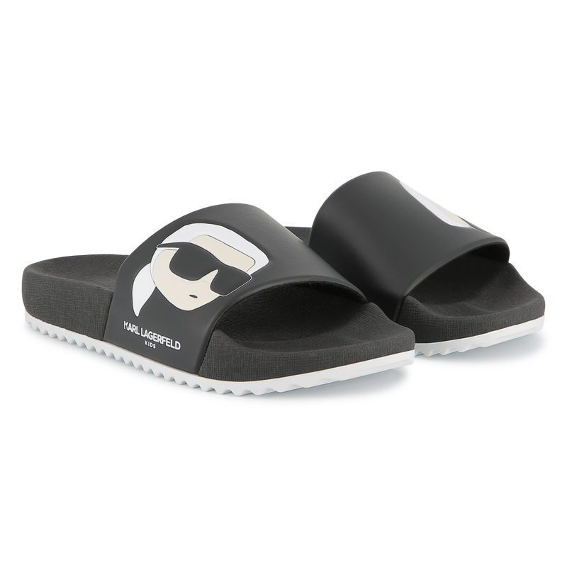 Claquettes à motif KARL LAGERFELD KIDS 
                    GARCON