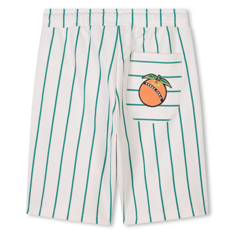 Bermuda en coton rayé KENZO KIDS 
                    GARCON