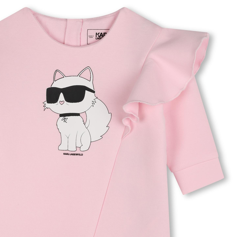 Robe volantée manches longues KARL LAGERFELD KIDS 
                    FILLE