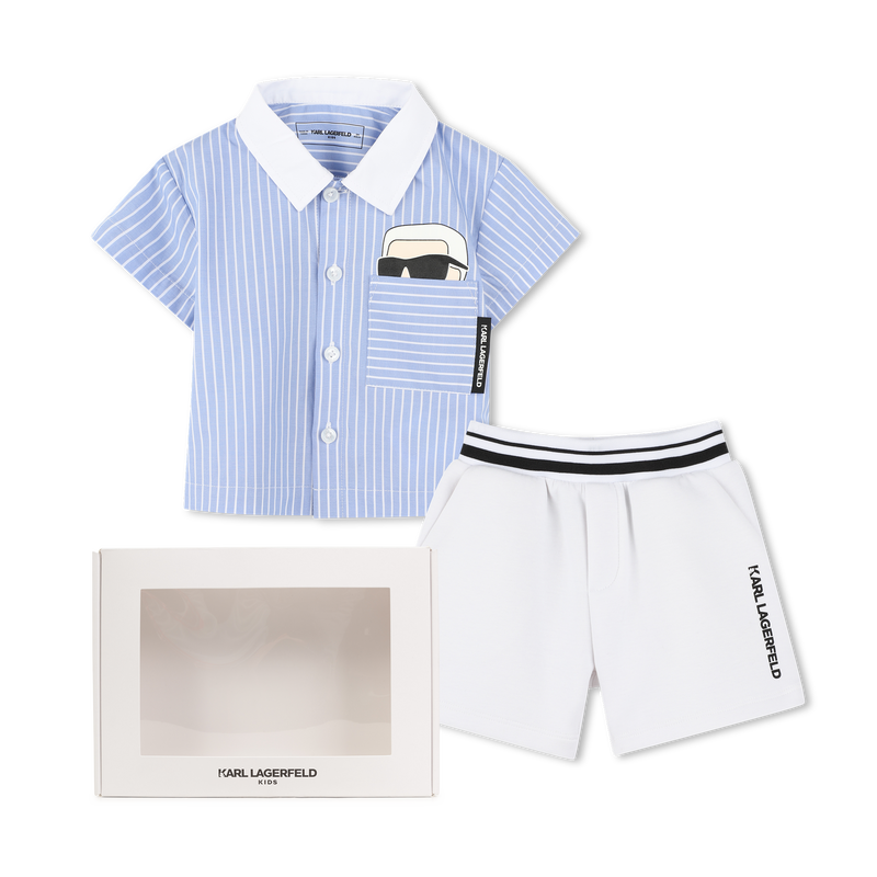 Ensemble chemise et short KARL LAGERFELD KIDS 
                        GARCON