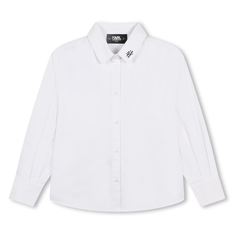Chemise avec sigle brodé KARL LAGERFELD KIDS 
                    FILLE