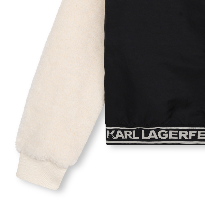 Sweat-shirt bimatière KARL LAGERFELD KIDS 
                    FILLE