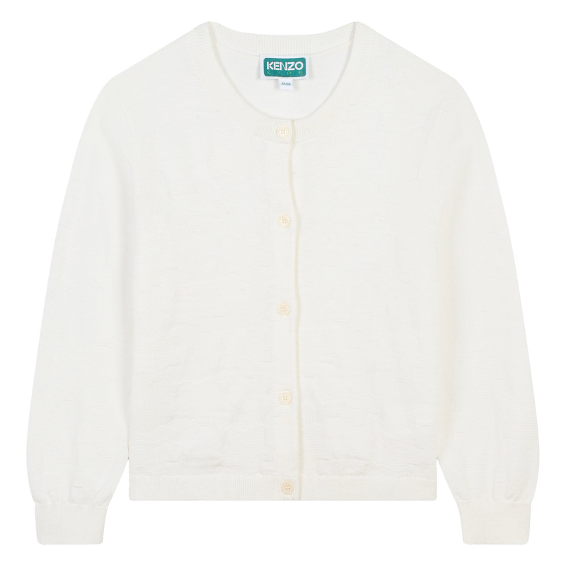 Cardigan boutonné uni KENZO KIDS 
                    FILLE